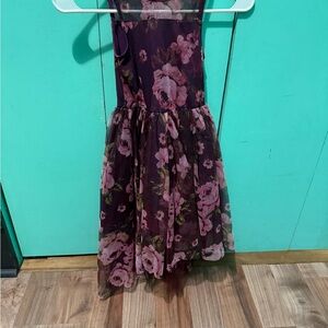 Floral Purple Kids Dress